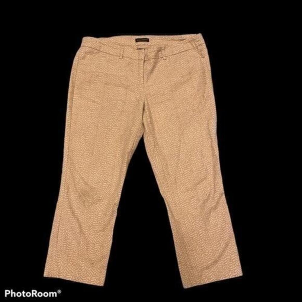 Willi Smith tan cute pattern dress pants